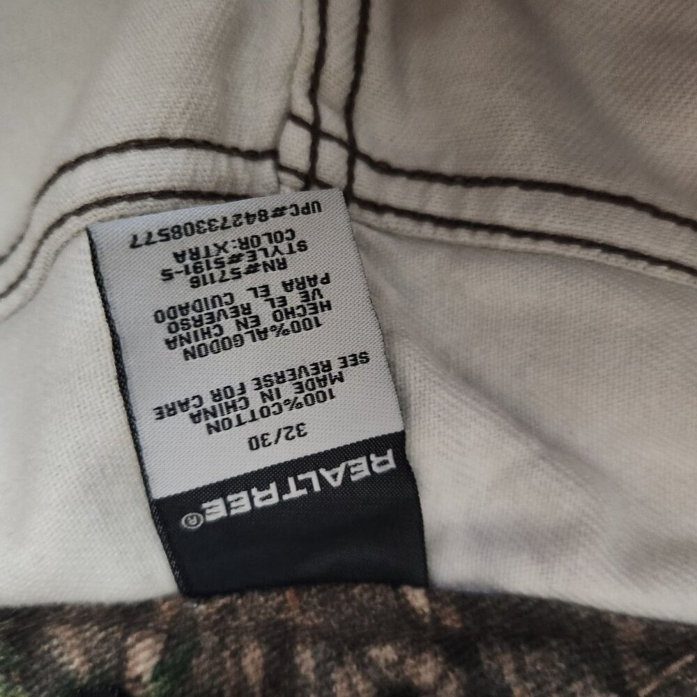 Realtree Mens Camouflage Hunting Pants 32x30 (acutal 29) Cotton Outdoor Gear Dur - Picture 11 of 14